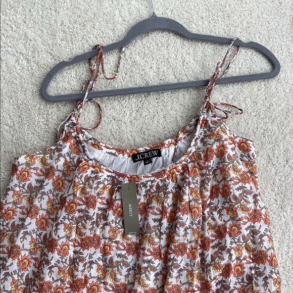 NWT JCREW Floaty tie-shoulder dress in ramie - Picture 5 of 8